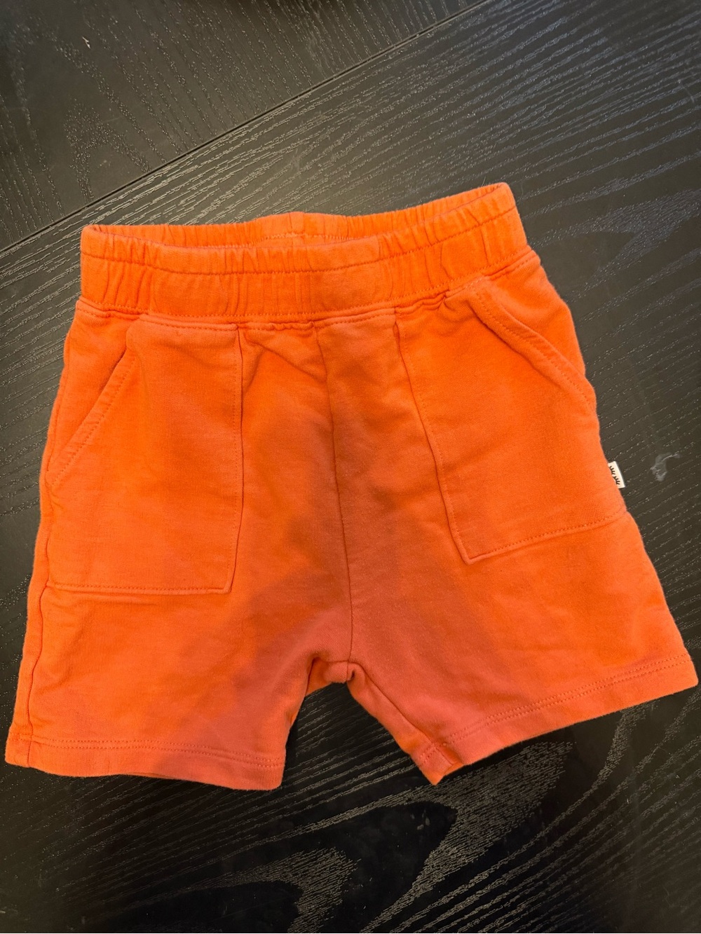 Little Sleepies Bright Orange Pull-On Pocket Shorts